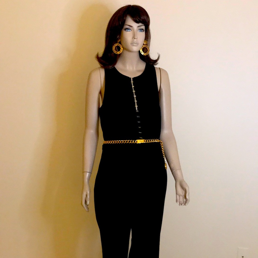 TRINA TURK size 10 black jumpsuit